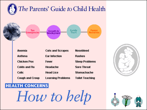 Children's Hospital "Main Menu"