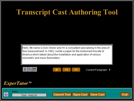 Expertech "Authoring Tool"